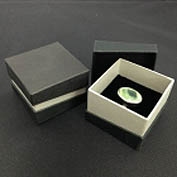 Schmuckböxli Karton 5x5x3.5cm schwarz (Ring)